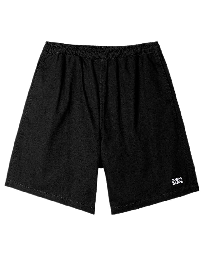 Obey Easy Relaxed Twill Shorts - Black - 172120078-BLK - 193259690860