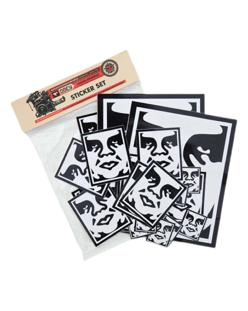 Obey Sticker Pack 2 - Icon Face - Assorted - 100270001 - 886845337620