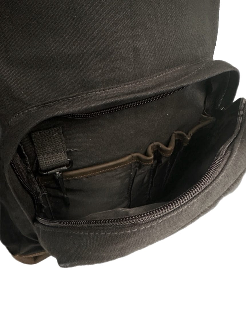 Overload Canvas Teardrop Backpack - Black - -