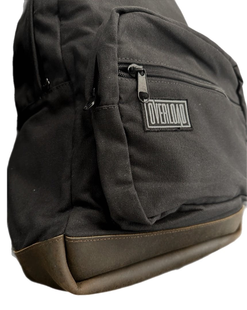 Overload Canvas Teardrop Backpack - Black - -