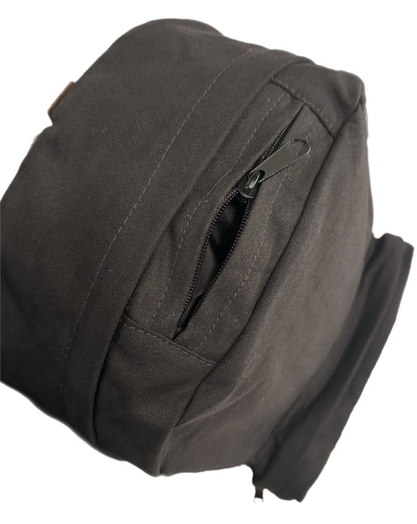 Overload Canvas Teardrop Backpack - Black - -