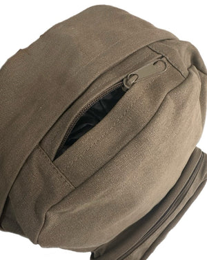 Overload Canvas Teardrop Backpack - Olive - -