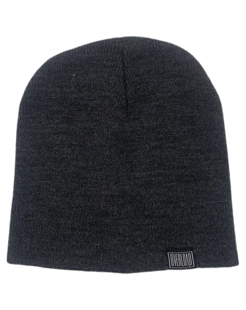 Overload Clip Tag Classic Knit Beanie - Charcoal Grey - - 56752631