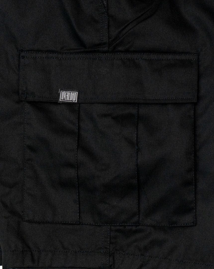 Overload Lightweight Cargo Shorts - Black - -