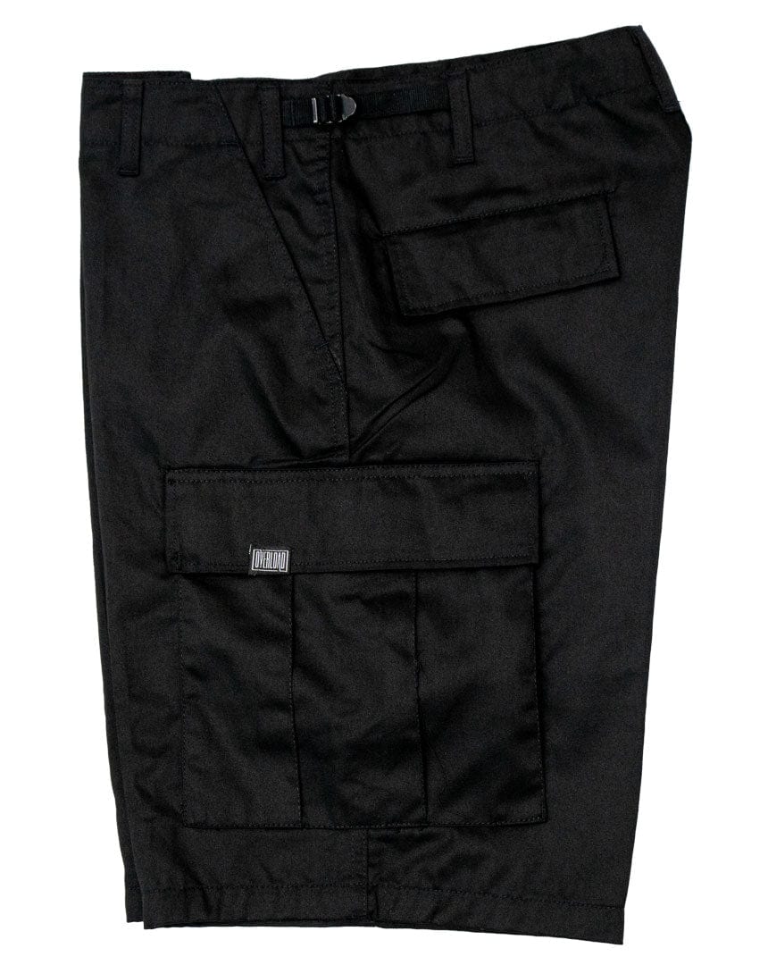 Overload Lightweight Cargo Shorts - Black - -