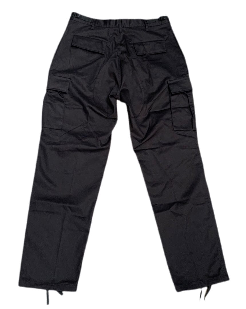 Overload Relaxed Fit Zip Fly Cargo Pants - Black - -