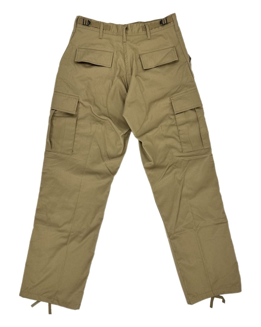 Overload Relaxed Fit Zip Fly Cargo Pants - Khaki - -