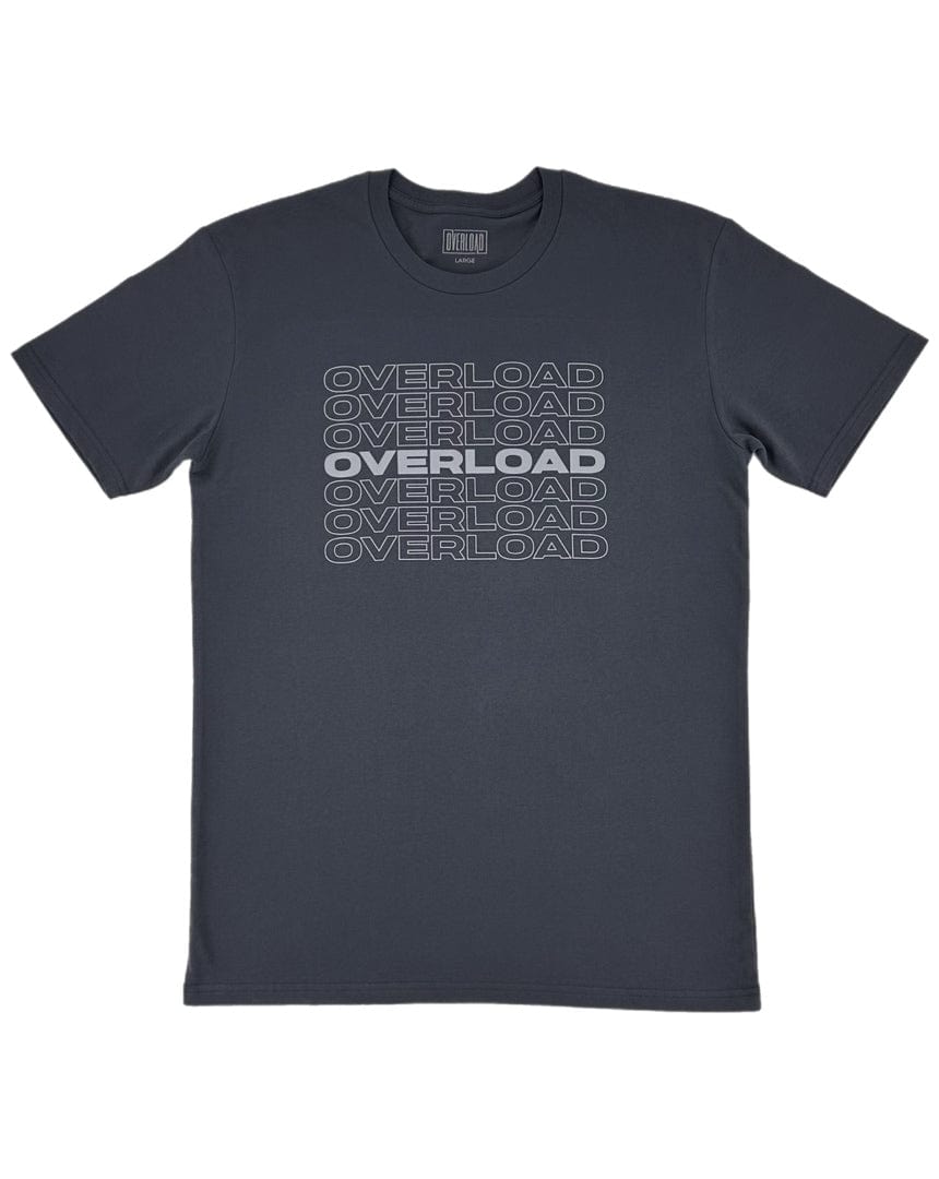 Overload Repeater Tee - Blue Grey - - 04747255