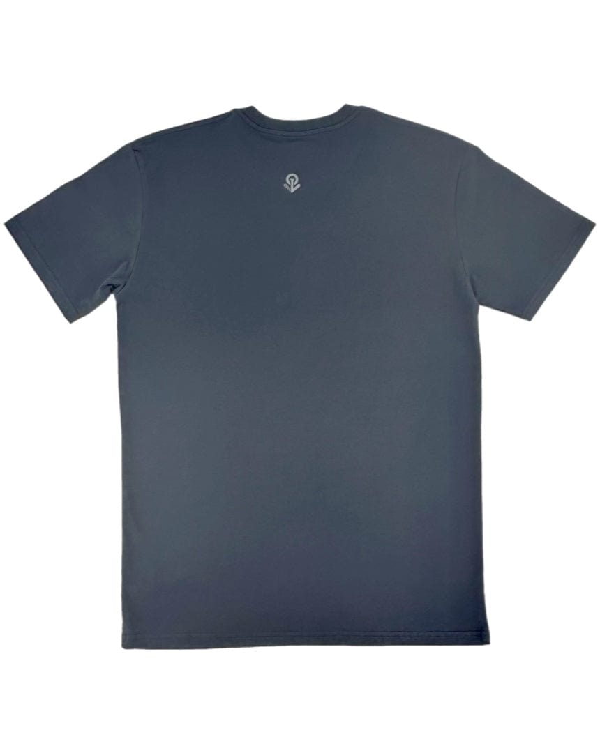 Overload Repeater Tee - Blue Grey - -