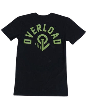 Overload Semi Circle Tee - Black / Army - -