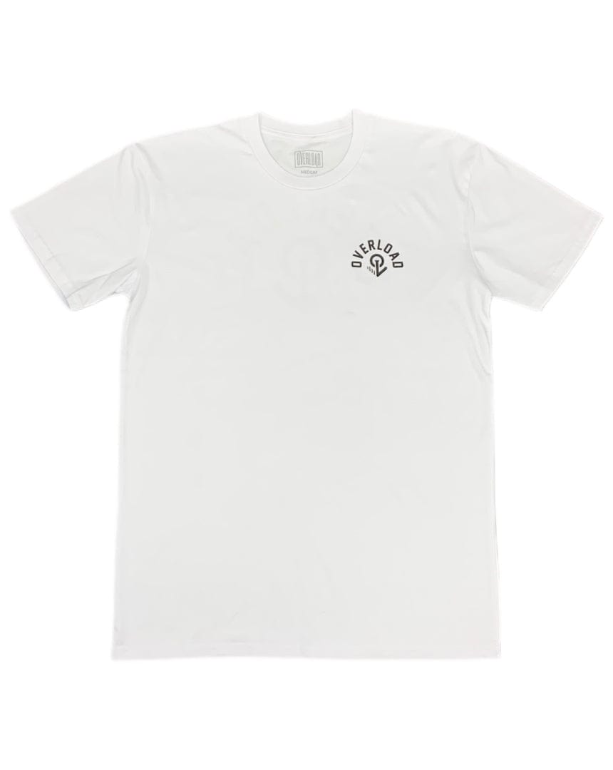 Overload Semi Circle Tee - White / Black - - 99898103