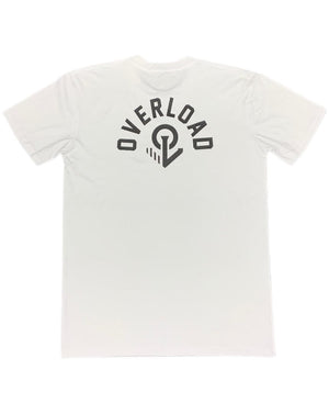 Overload Semi Circle Tee - White / Black - -