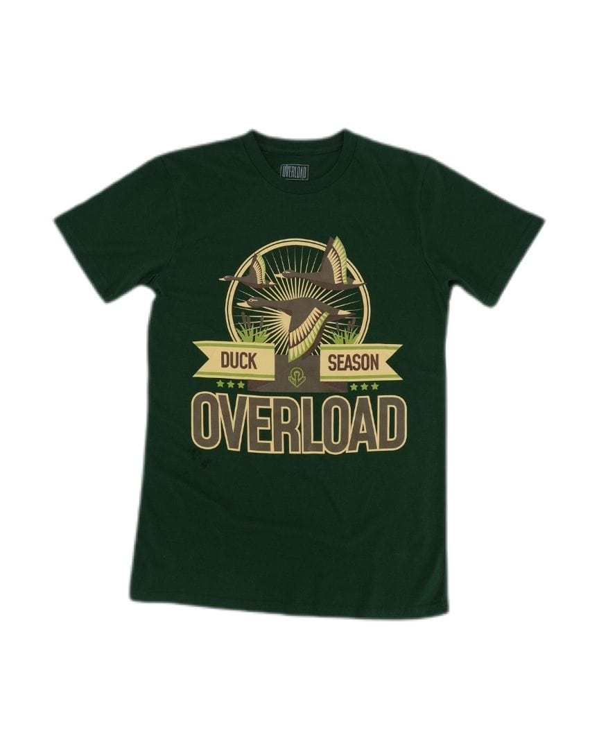Overload T-Shirt Small Overload Duck Season Tee - Forest Green
