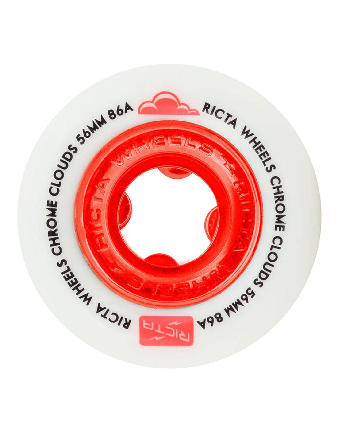 Ricta Chrome Clouds Red 86a Wheels - -