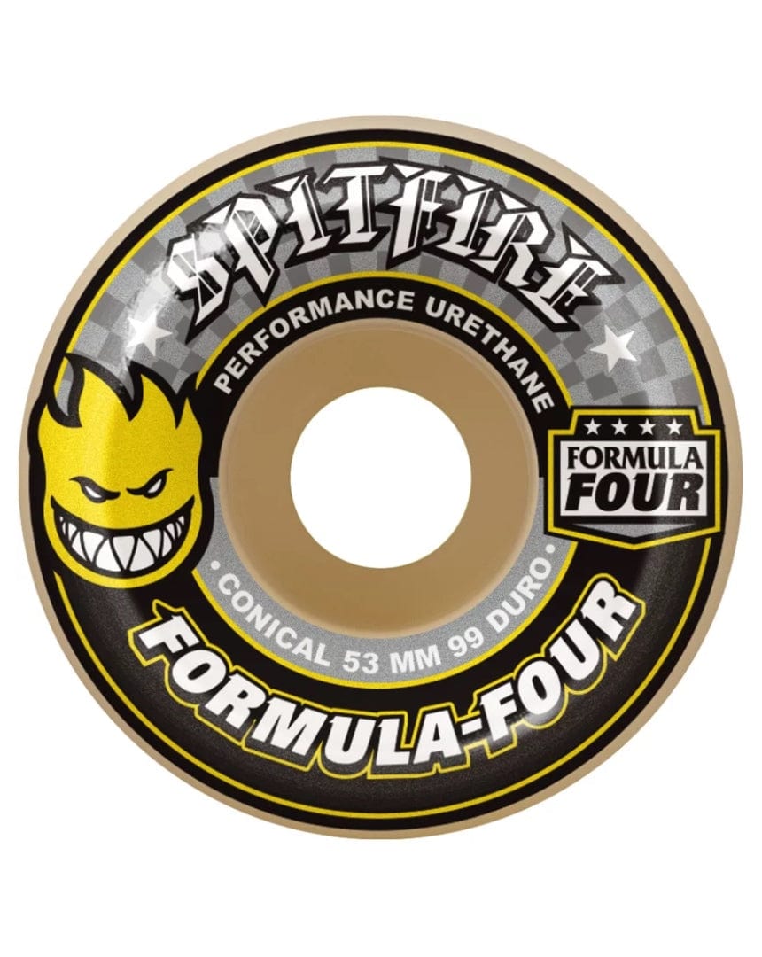 Spitfire F4 Conical 99D (Yellow Print) Wheels - 2111008753 - 888560109896