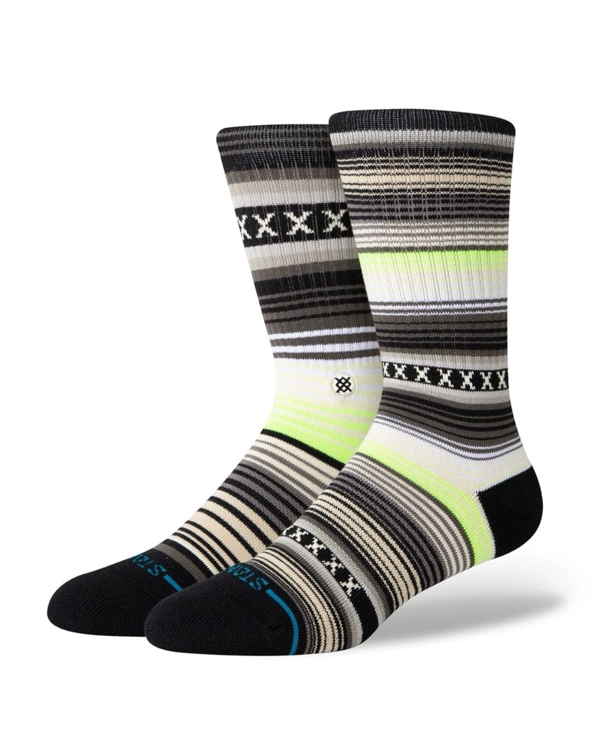 Stance Curren St Crew Socks - Green - A556A20CHS GRN - 190107583299