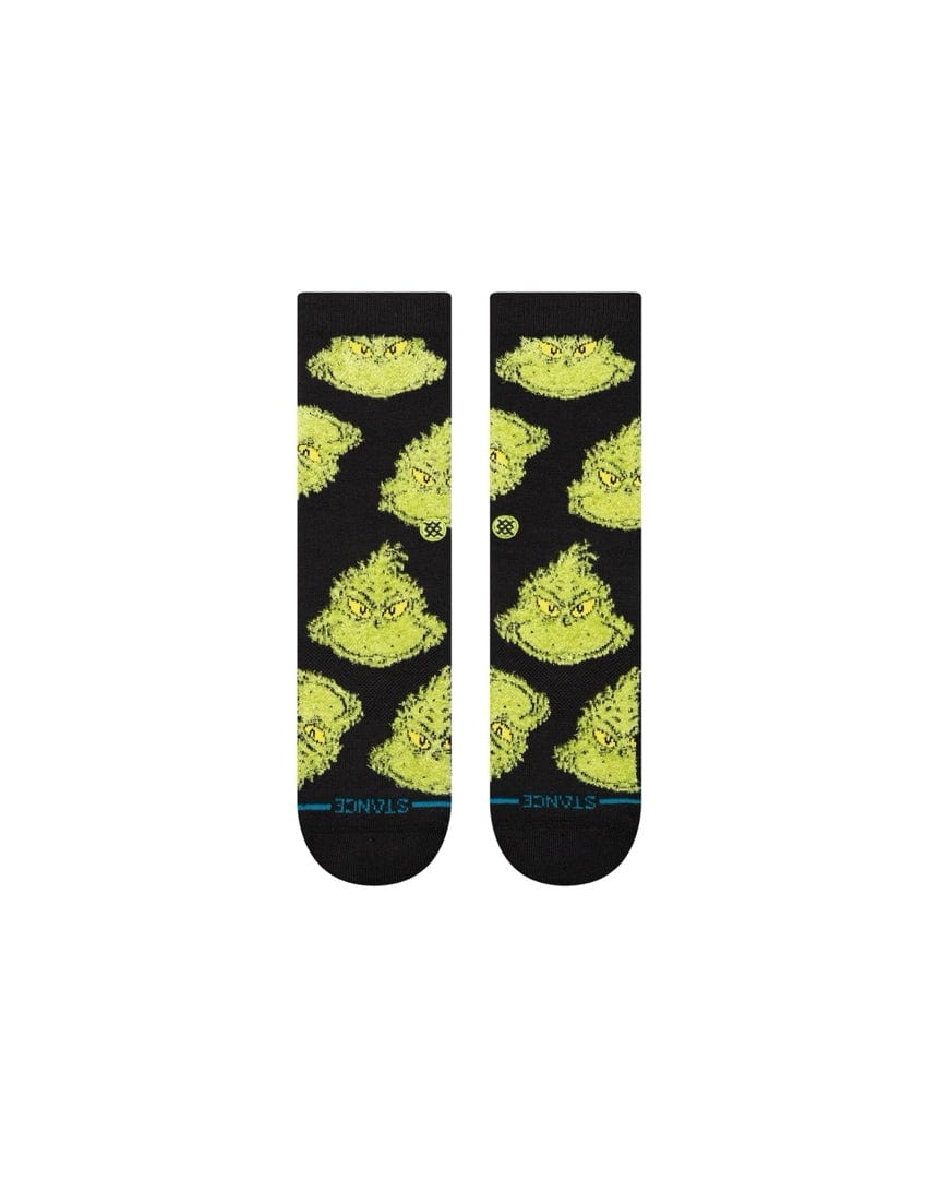 Stance Mean One Crew Socks - Black - -