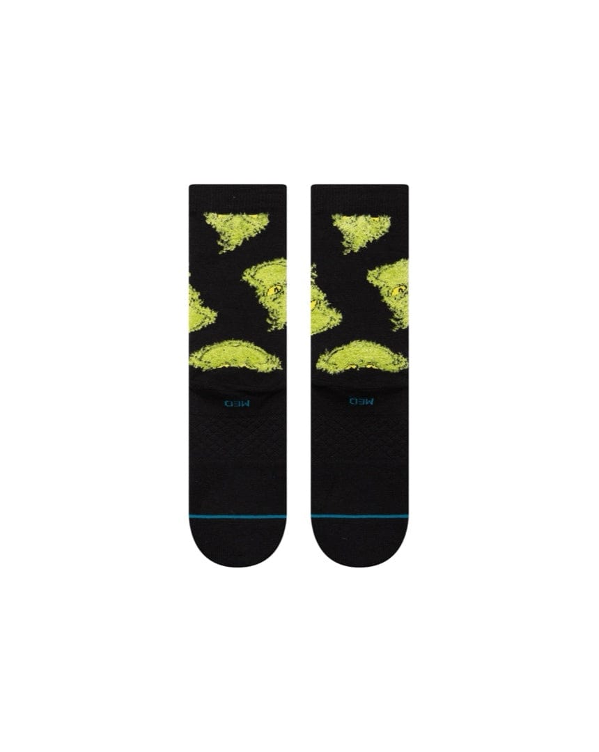 Stance Mean One Crew Socks - Black - -