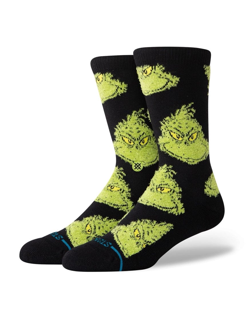 Stance Mean One Crew Socks - Black - -