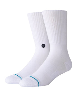 Stance Socks Large (9-13) Stance Icon 3 Pack - White