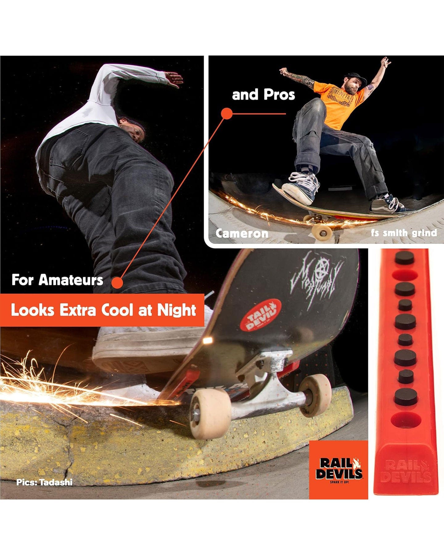 Tail Devil Rail Devils - Red - - 795847154299