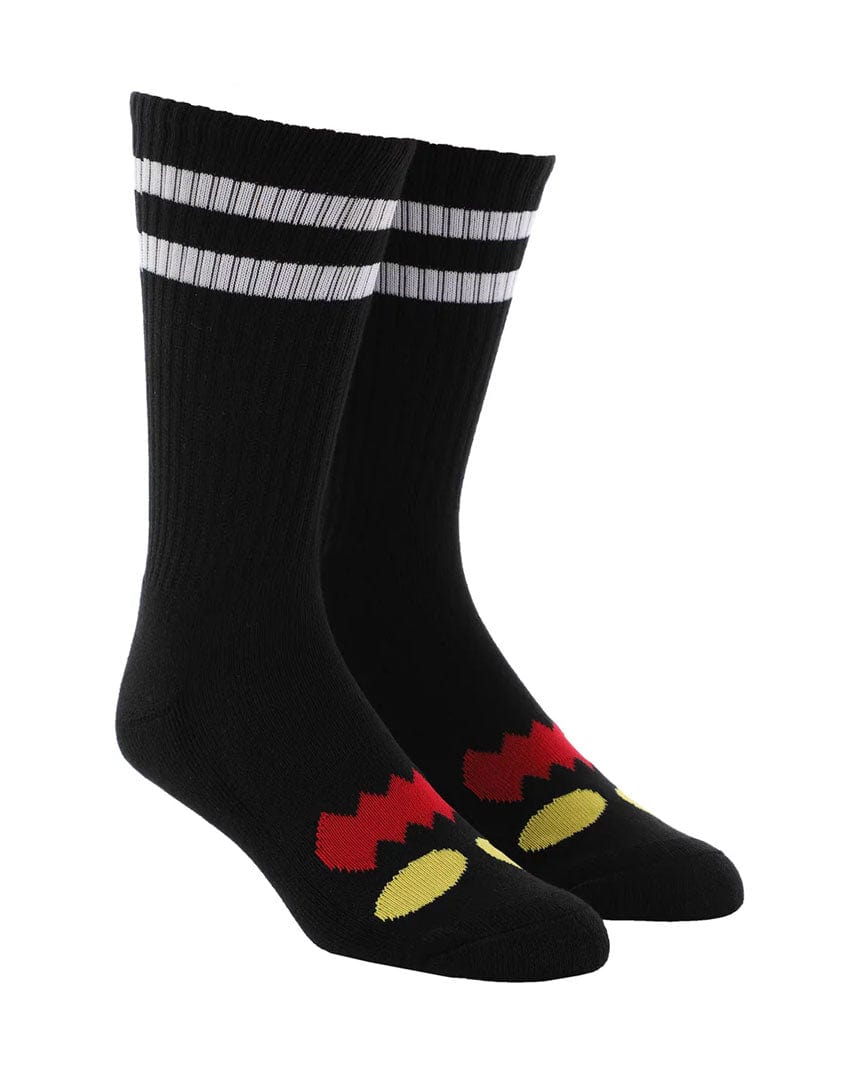 Toy Machine Monster Face Socks - Black - SOCTM0012-BLK - 827059381344
