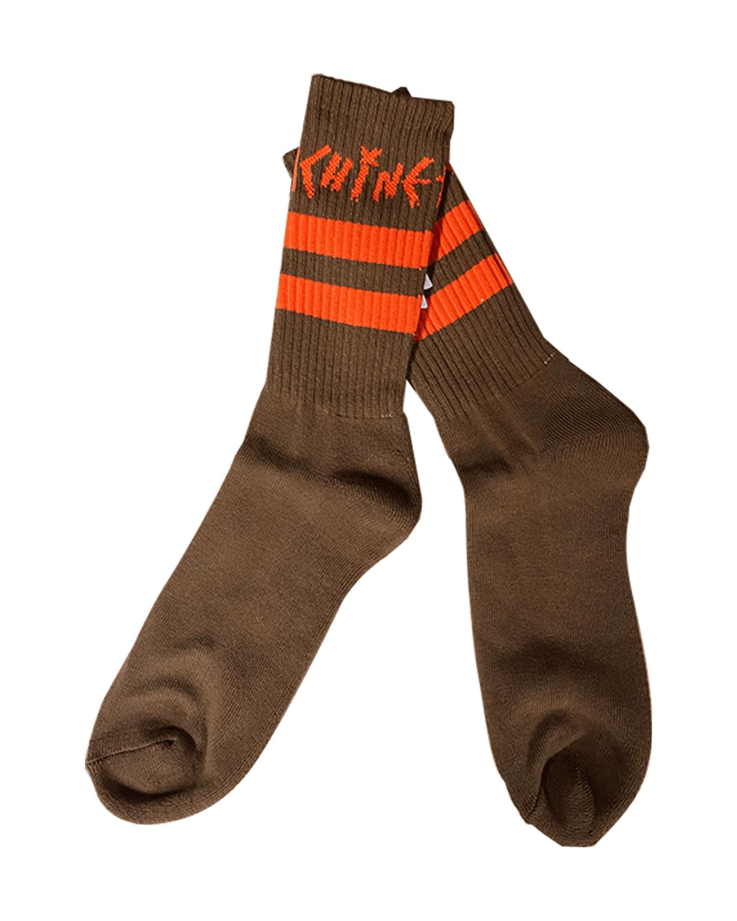 Toy Machine Tape Stripe Socks - Brown - SOCTM0072 - 827059422153