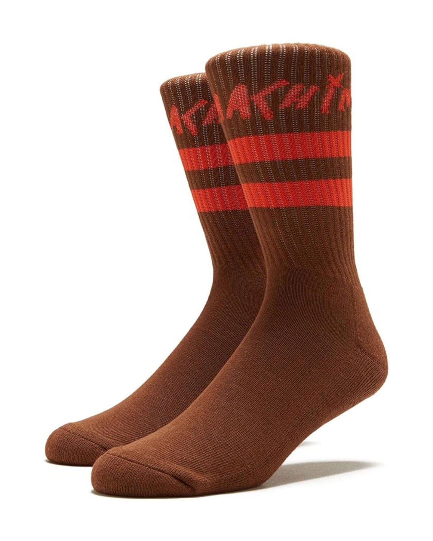 Toy Machine Tape Stripe Socks - Brown - SOCTM0072 - 827059422153