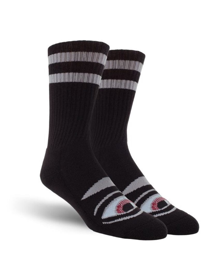 Tum Yeto Socks Toy Machine Sect Eye Sock - Black