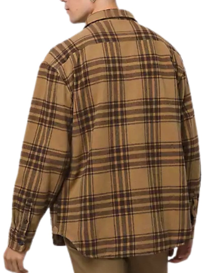 Vans Apparel Button Up Vans Vintage Oversized Heavyweight LS Flannel - Dirt