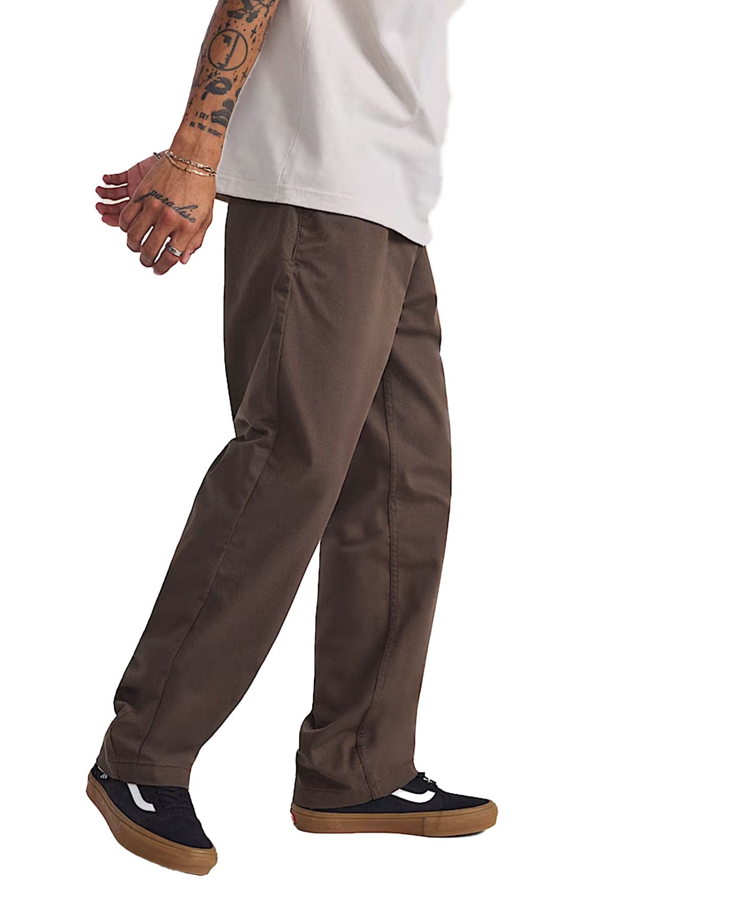 Vans Authentic Relaxed Chino Pants - Coal Brown - -