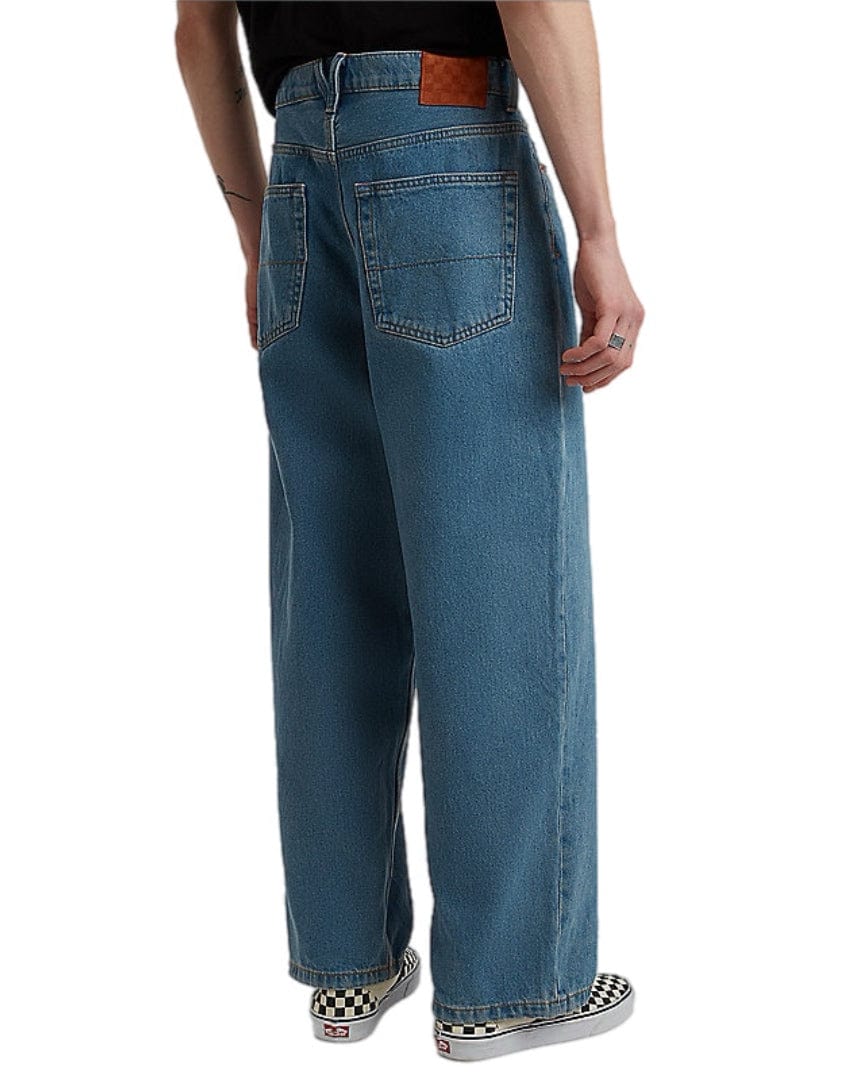Vans Check-5 Baggy Denim Pants - Stonewash Blue - -