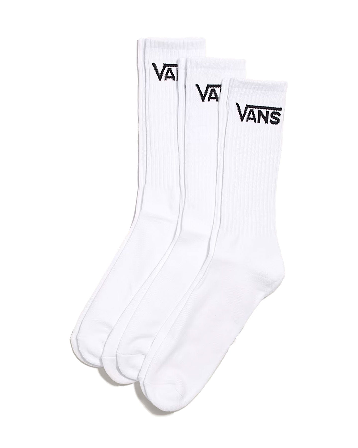 Vans Classic Crew Socks - White - VN000QBVWHT - 197804583539