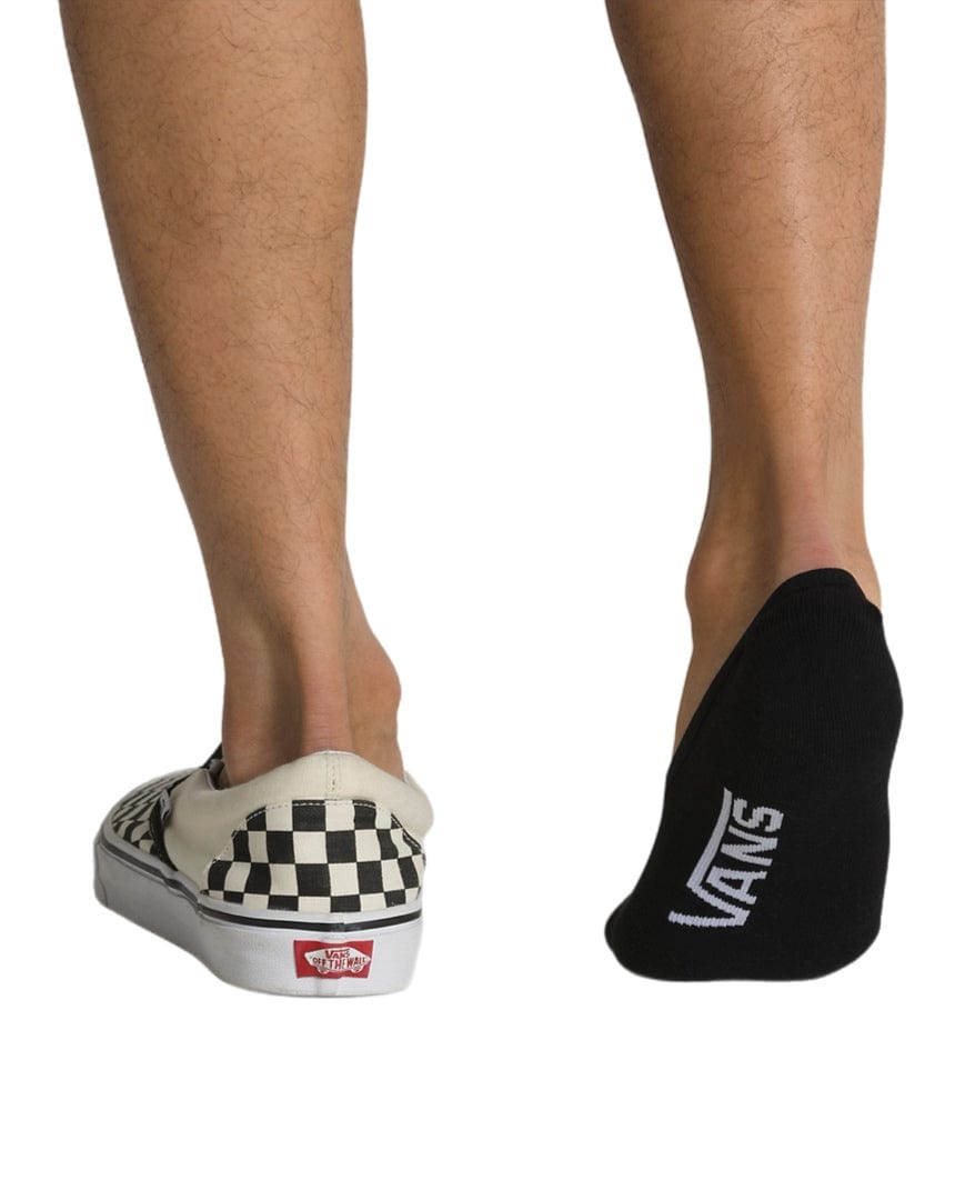 Vans Classic No Show 3 Pack Socks - Black - VN000F10BLK1 - 196574907958