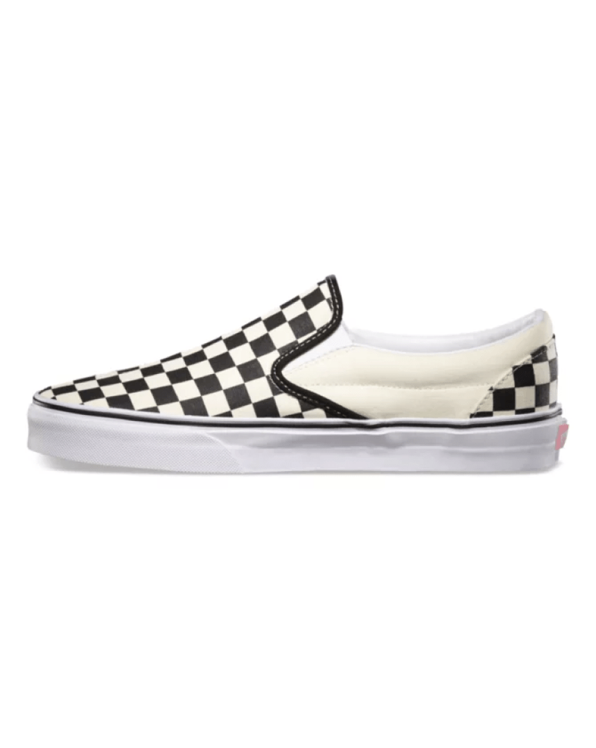 Vans Classic Slip On -  Black & White Checkerboard - -
