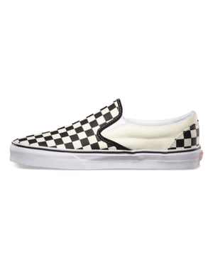Vans Classic Slip On -  Black & White Checkerboard - -