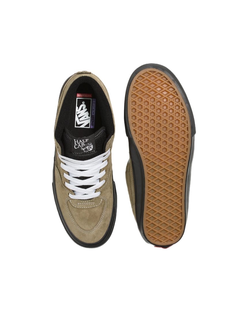 Vans Footwear Vans Skate Half Cab - ( Pig Suede ) Olive / Black