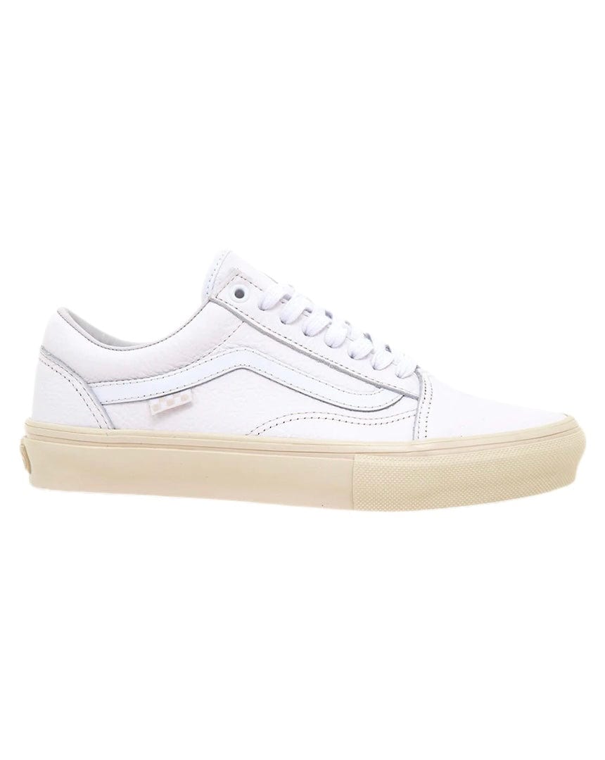 Vans Footwear 7 Vans Skate Old Skool VCU - Vintage Leather White