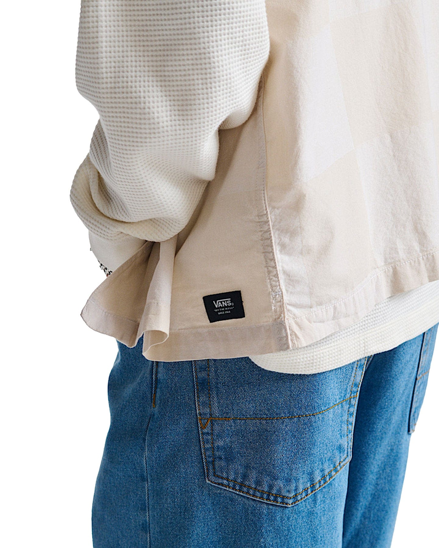 Vans Kessler Checkerboard Woven Shirt - White / Marshmallow - -