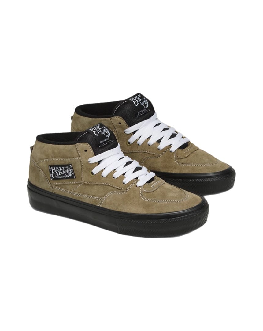 Vans Skate Half Cab - ( Pig Suede ) Olive / Black - -