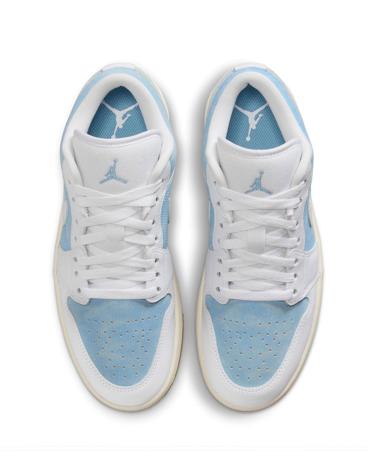 Women's Jordan 1 Low SE - White / Worn Blue - Sail - -