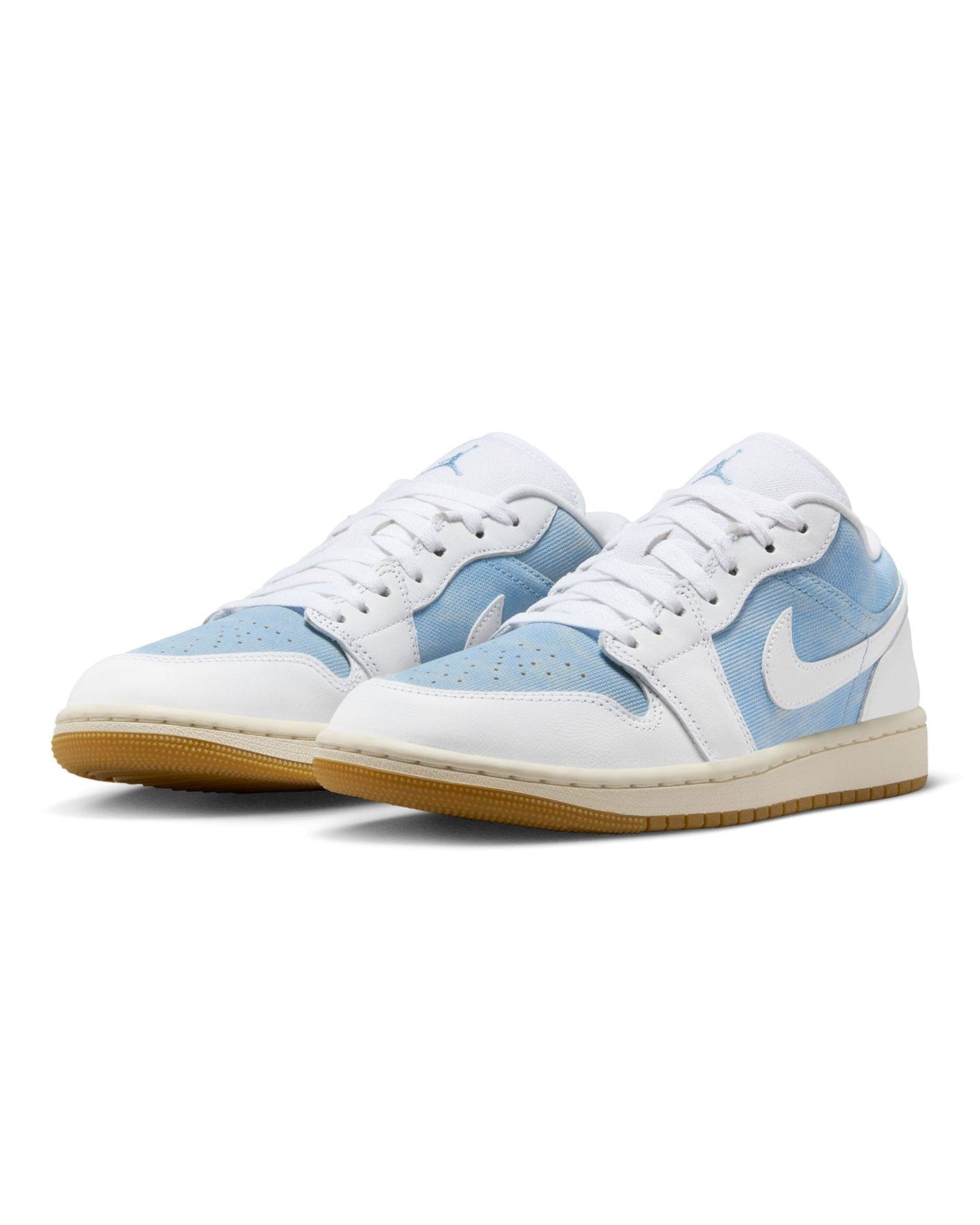 Women's Jordan 1 Low SE - White / Worn Blue - Sail - -