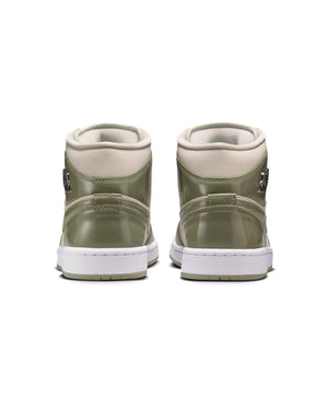 Women's Jordan 1 Mid SE - Sea Glass / Oil Green - -