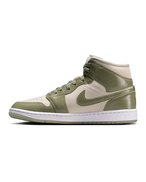 Women's Jordan 1 Mid SE - Sea Glass / Oil Green - -