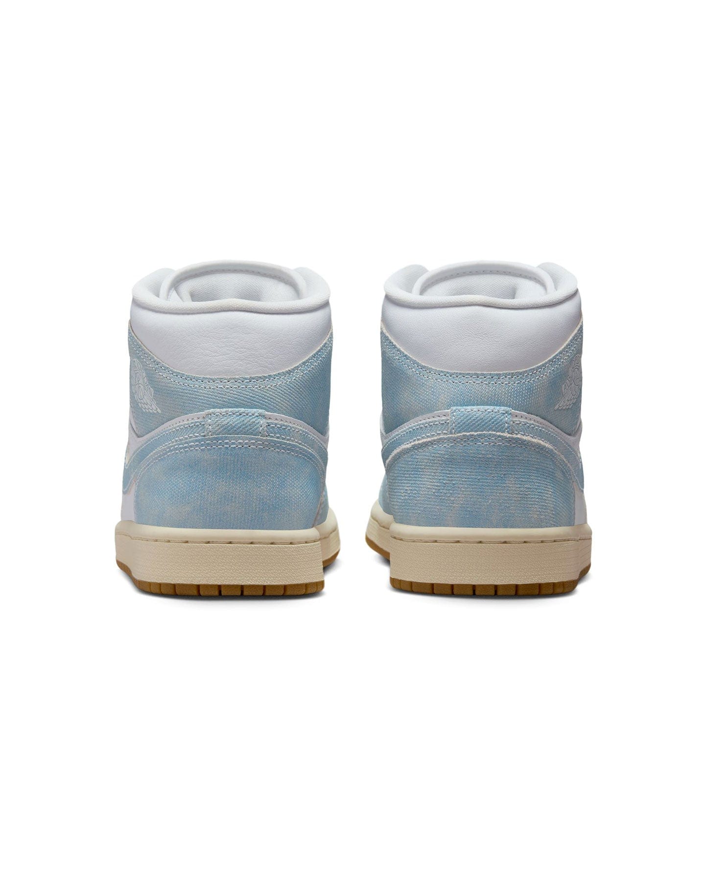 Women's Jordan 1 Mid SE - White / Worn Blue - Sail - -