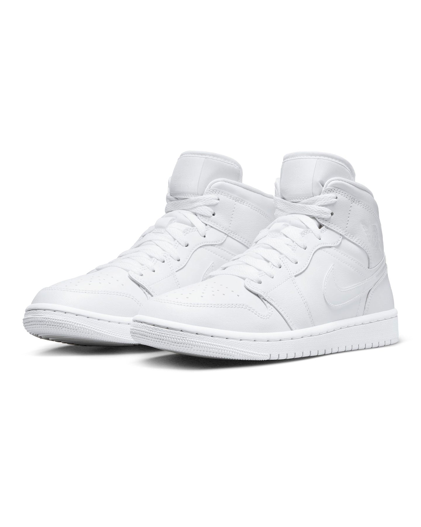 Women's Jordan 1 Mid - White / White - -