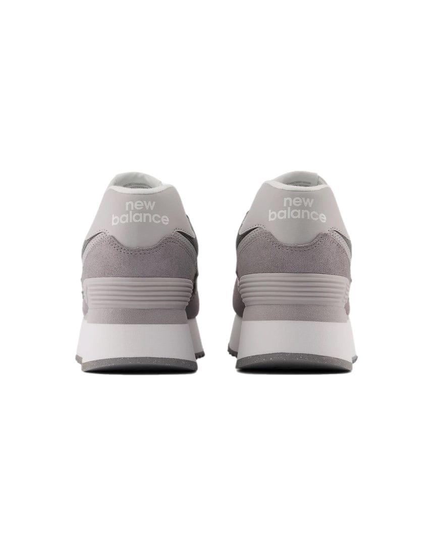 Women's New Balance 574+ - Shadow Grey / Rain Cloud / White - -