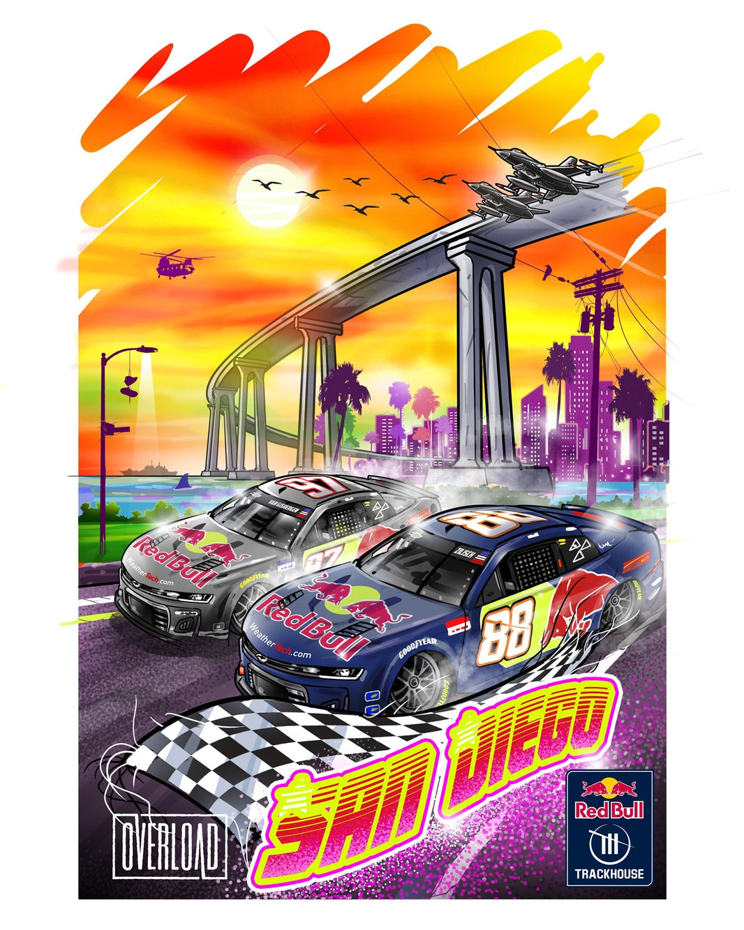The Red Bull Trackhouse #88 Race Car Is Coming To North Park