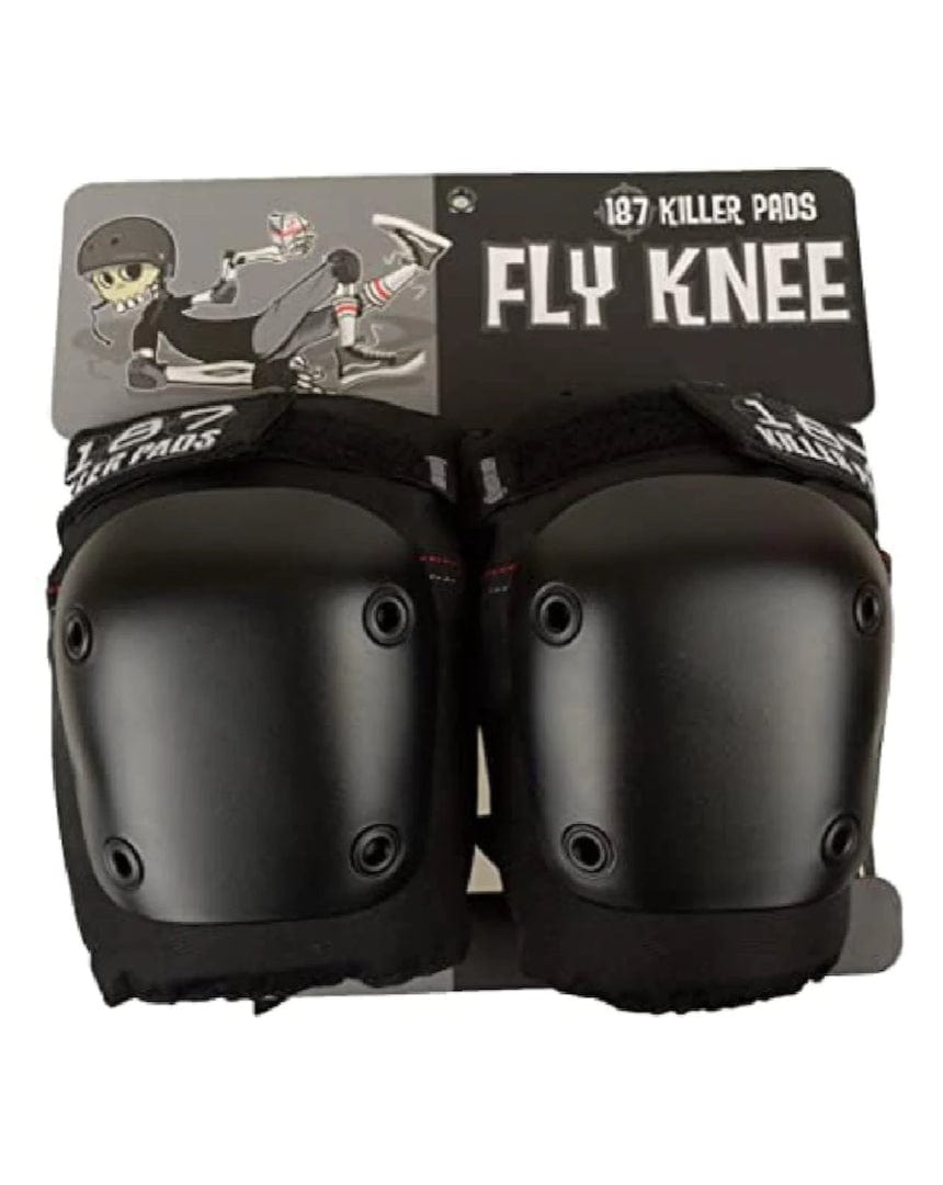 187 Killer Fly Knee Pads - Black / Black - -