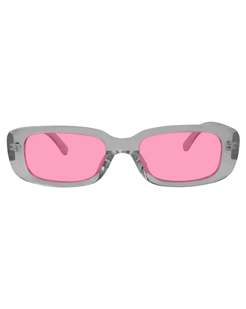 Glassy Darby Polarized - Transparent Grey / Pink Lens